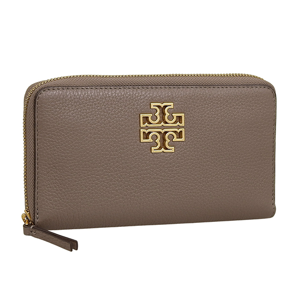 トリーバーチ 財布 レディース 長財布 レザー グレーシュー BRITTEN ZIP CONTINENTAL 141004 034 TORY BURCH