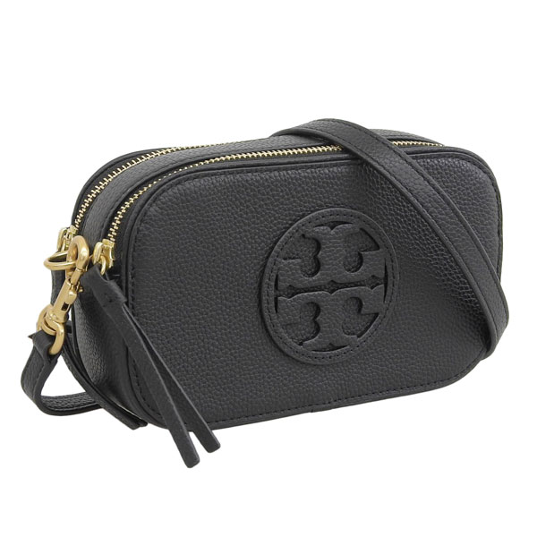 トリーバーチ バッグ レディース ショルダーバッグ レザー ブラック MILLER MINI CROSSBODY BAG 145667 001 TORY BURCH