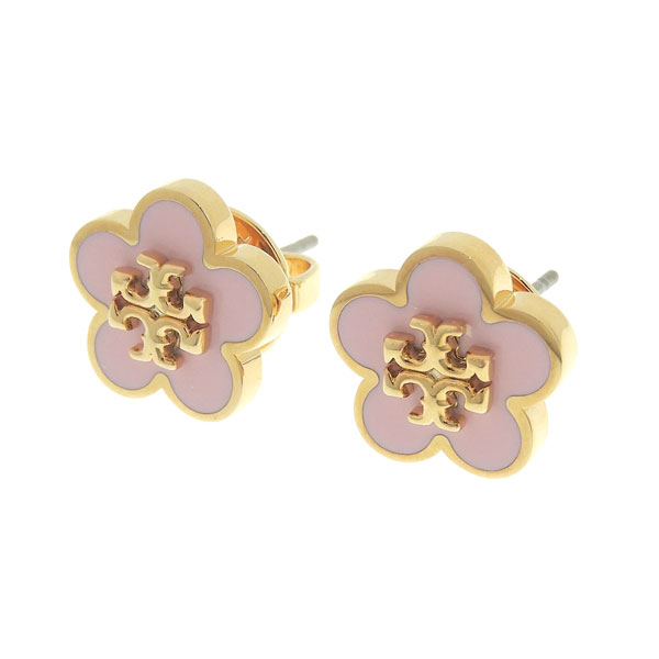 【並行輸入品】トリーバーチ アクセサリー レディース ピアス ゴールドピンク KIRA ENAMEL FLOWER STUD EARRNG 147151 650 TORY BURCH