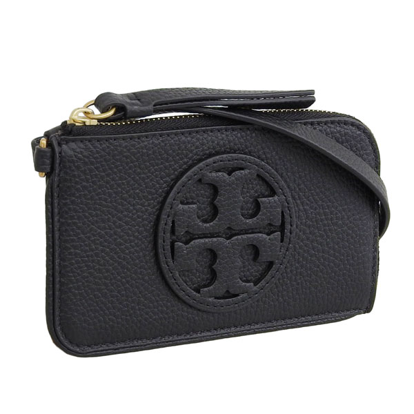 トリーバーチ カードケース コインケース 小銭入れ レディース レザー ブラック MILLER ZIP CARD CASE 148984 001 TORY BURCH