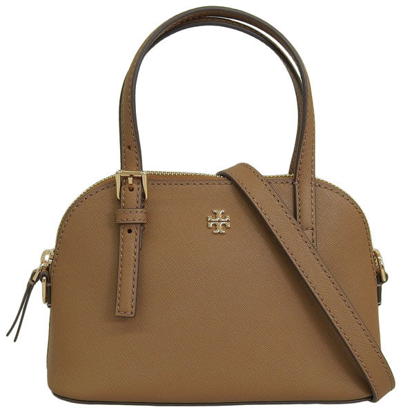 TORY BURCH ショルダーバッグ 2WAY ブラウン 本革 ゴールド金具 中古・古着通販】TORY BURCH (トリーバーチ) 2WAYショルダー