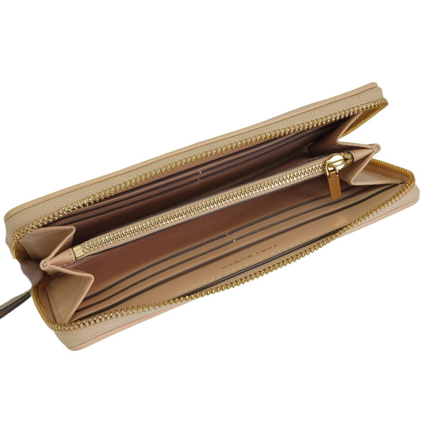 【新品未使用】TORY BURCH 長財布 ベージュ　トリーバーチ TORY BURCH（トリーバーチ） 財布 レディース 長財布 アウトレット