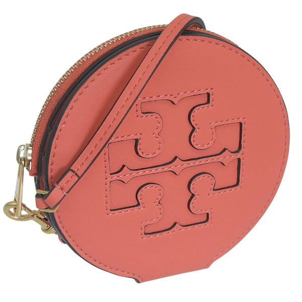 トリーバーチ コインケース 小銭入れ レディース レザー ピンク ELLA BIO CIRCLE ZIP CARD CASE 159084 650 TORY BURCH