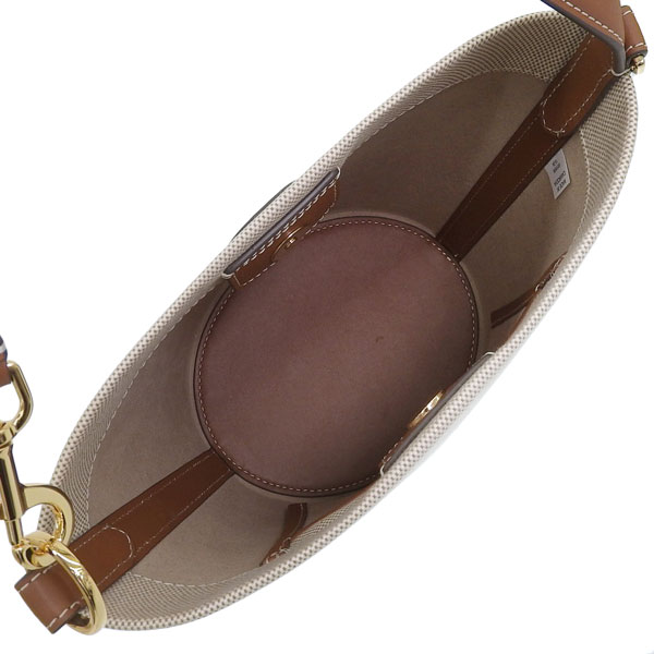 トリーバーチ BLAKE キャンバス バケット ショルダーバッグ ナチュラル TORY BURCH(トリーバーチ) 2WAYショルダーバッグ BLAKE