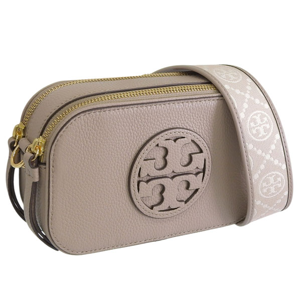 トリーバーチ バッグ レディース ショルダーバッグ ミラー ミニ レザー フレッシュクレイ MILLER MINI CROSSBODY BAG 171955 200 TORY BURCH