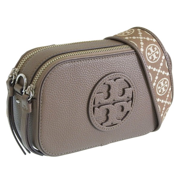 トリーバーチ バッグ レディース ショルダーバッグ レザー グレージュ MILLER MINI CROSSBODY BAG 171955-250 TORY BURCH