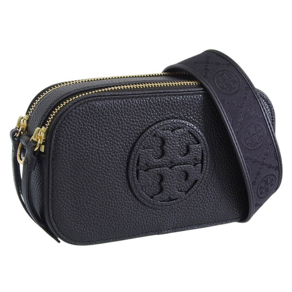 トリーバーチ バッグ レディース ショルダーバッグ ミラー ミニ レザー ブラック MILLER MINI CROSSBODY BAG 171956 001 TORY BURCH