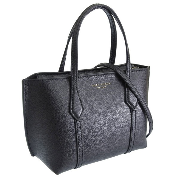 トリーバーチ バッグ レディース ショルダーバッグ レザー ブラック PERRY MINI TOTE 175548-001 TORY BURCH