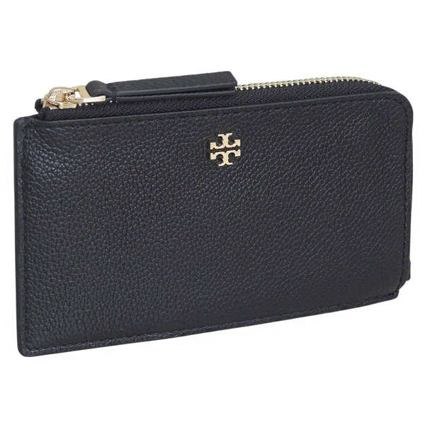 トリーバーチ カードケース レディース コインケース 小銭入れ フラグメントケース アウトレット レザー ブラック BLAKE ZIP CARD CASE 177026 001 TORY BURCH