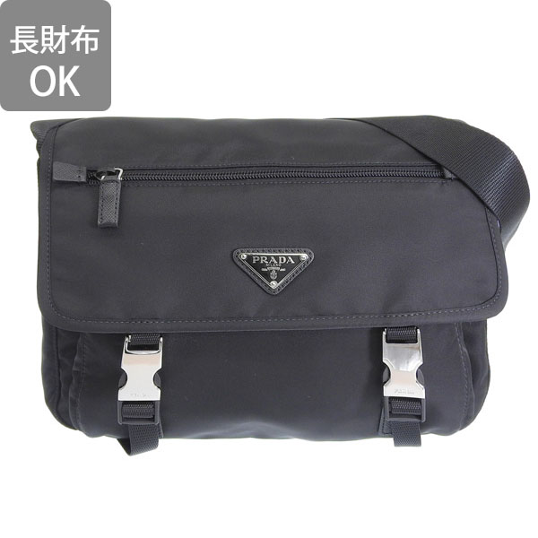 【ヴィンテージ】Rank:S☆PRADA 三角ロゴ クロスバッグ 1BD953 プラダ ショルダーバッグ バッグ メンズ レディース ヴェラ 三角