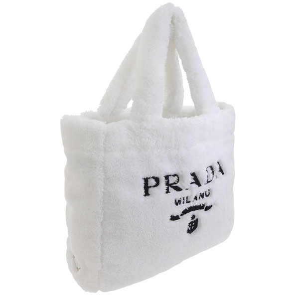 プラダ バッグ レディース トートバッグ アウトレット ホワイト SPUGNA SHOPPING 1BG130 2DXO F0964 BIANCO+NERO PRADA A4対応