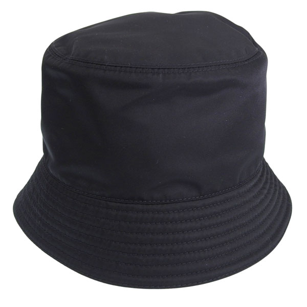 プラダ 帽子 メンズ レディース バケットハット アウトレット S ブラック TESSUTO LOGO RI HAT S 1HC137 2CZQ F0967 NERO+BIANCO S PRADA