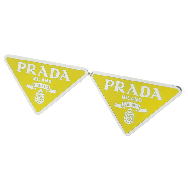 プラダ アクセサリー レディース イヤリング アウトレット イエロー 1JO684 SMALTO JEWELS GIALLO PRADA