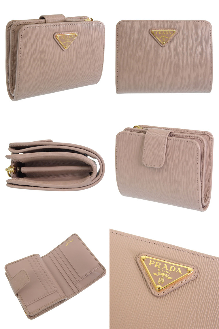 PRADA（プラダ） 財布 レディース 2つ折り 折財布 コンパクト