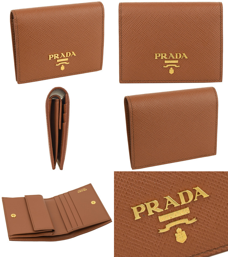 【数量限定セール】プラダ PRADA 財布 二つ折り 三つ折り 折財布 ミニ財布 コンパクト アウトレット