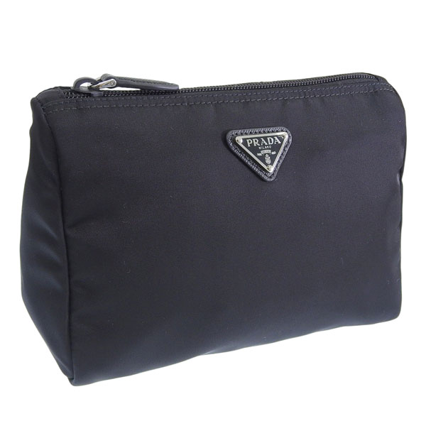プラダ コスメポーチ 化粧ポーチ トラベルポーチ レディース アウトレット ブラック TESSUTO COSMETIC CASE 1NA011 2BQP F0002 NERO PRADA