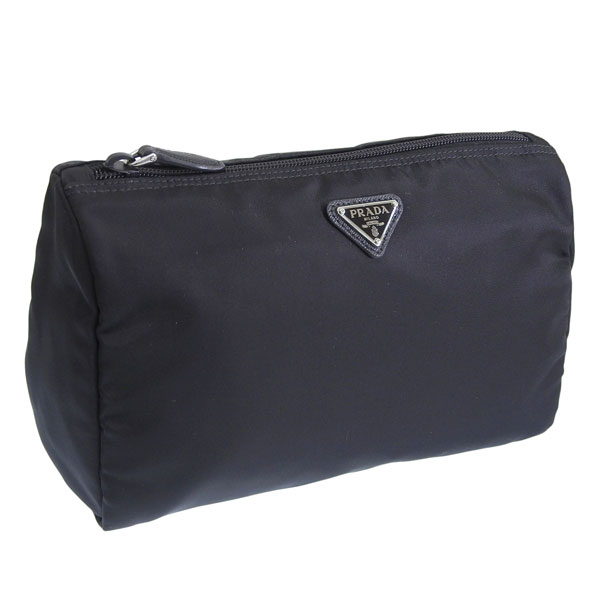 プラダ コスメポーチ 化粧ポーチ トラベルポーチ レディース アウトレット ブラック TESSUTO COSMETIC CASE 1NA012 2BQP F0002 NERO PRADA