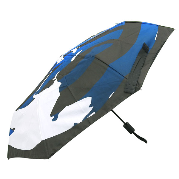 インテルミラノ 折りたたみ傘 折り畳み傘 メンズ アウトレット ブラックマルチ IM OMBRELLO WORLD CREST 23I015U0 202 INTER MILANO