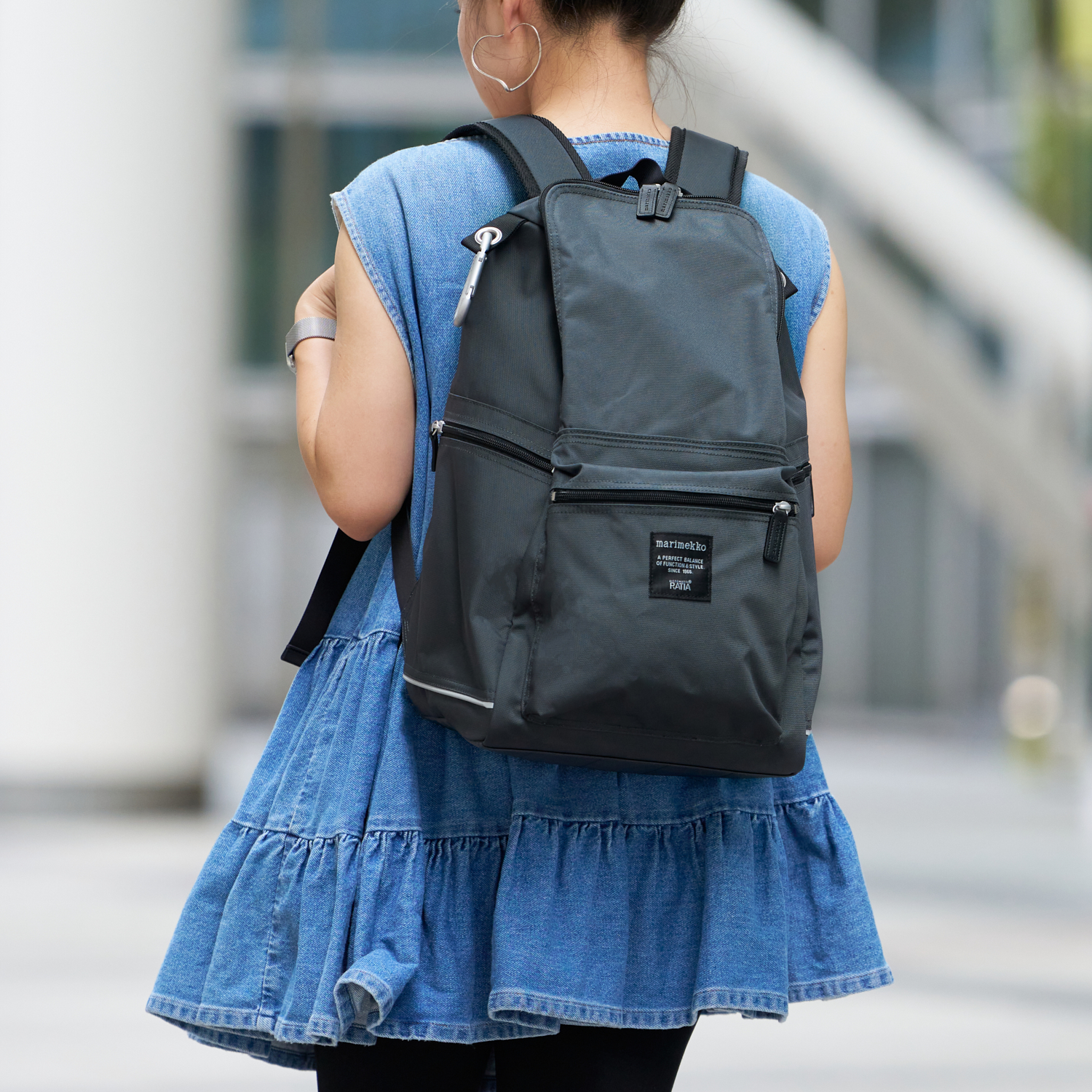 マリメッコ バッグ レディース バックパック リュック リュック リュックサック バックパック グレー バディ BUDDY BACKPACK  26994 990 marimekko A4対応