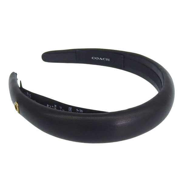コーチ アクセサリー レディース ヘアーバンド カチューシャ レザー ブラック LEATHER HEADBAND 29CAT33BKBK COACH