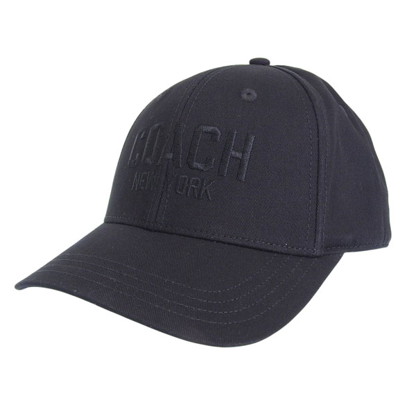 コーチ 帽子 メンズ レディース キャップ XS/S コットン ブラック COACH EMBROIDERED BASEBALL HAT 29CO100321001BKS COACH