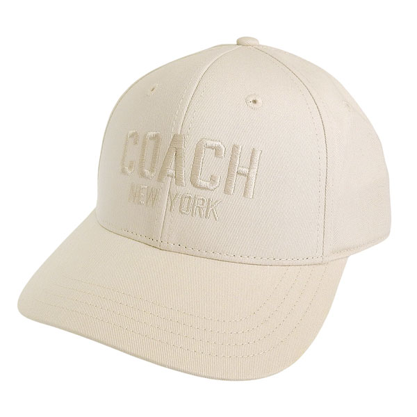 コーチ 帽子 メンズ レディース キャップ XS/S コットン ホワイト COACH EMBROIDERED BASEBALL HAT 29CO100321274STS COACH