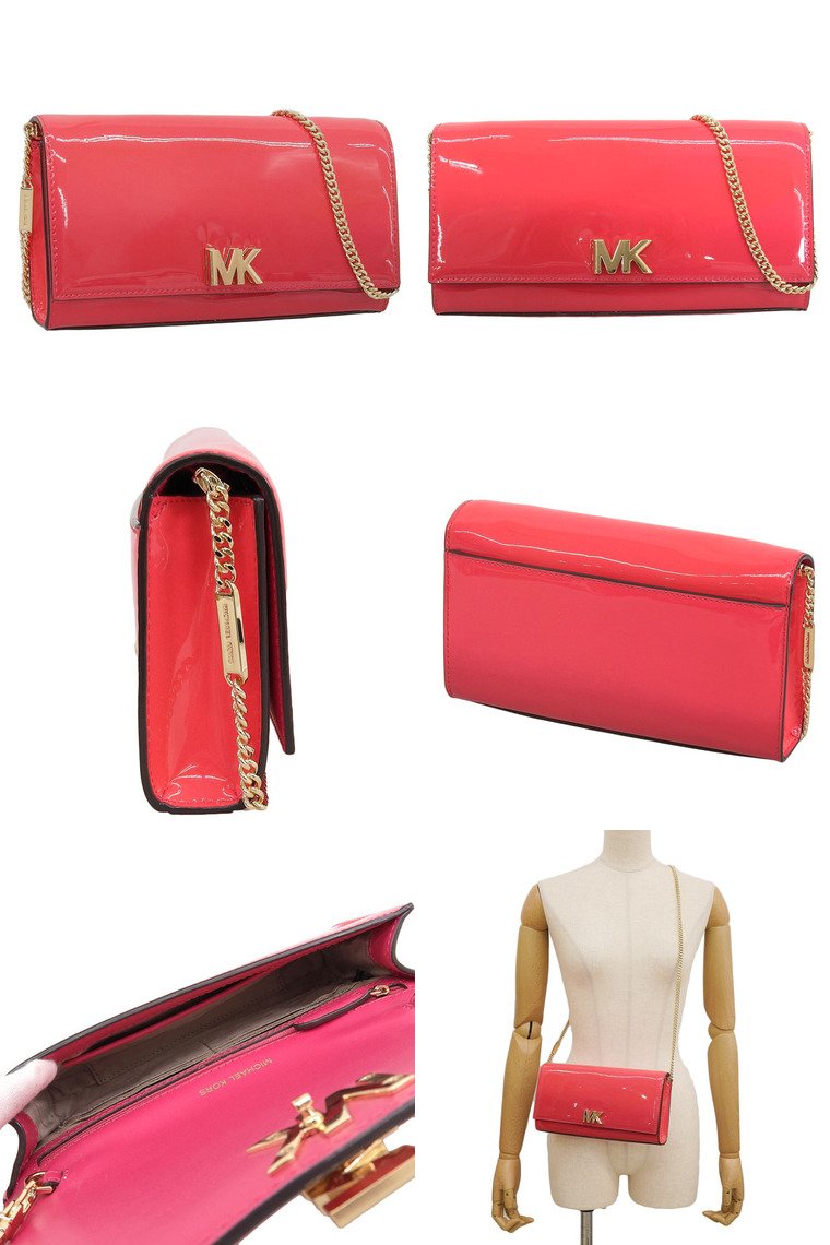 美品❤️MICHAEL KORS 桜 ❤️2way 収納多い　ショルダー Michael Kors マイケルコース MKシグネチャー 2WAY ショルダー