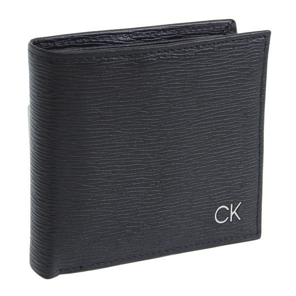 カルバンクライン 財布 メンズ 2つ折り 折財布 コンパクト レザー ブラック BILLFOLD W COIN POCKET 31CK130008 CALVIN KLEIN