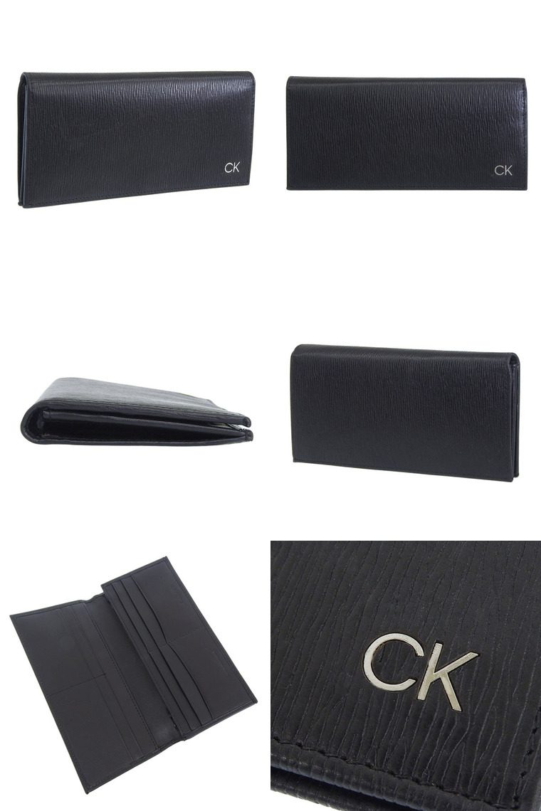 Calvin Klein（カルバン・クライン） 財布 メンズ 長財布 レザー