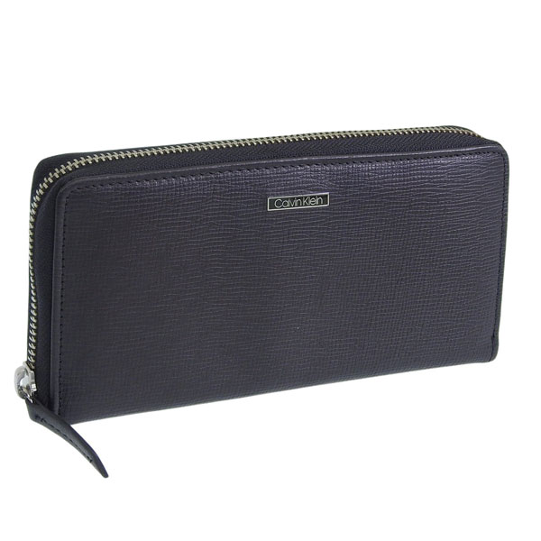 カルバンクライン 財布 メンズ 長財布 レザー ブラック ZIP AROUND 31CK190006 CALVIN KLEIN