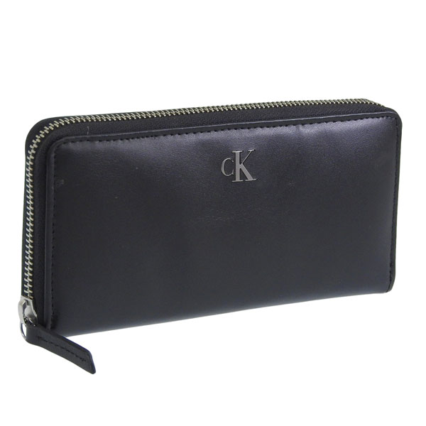 カルバンクライン 財布 メンズ 長財布 レザー ブラック ZIP AROUND WALLET 31KJ190002 CALVIN KLEIN