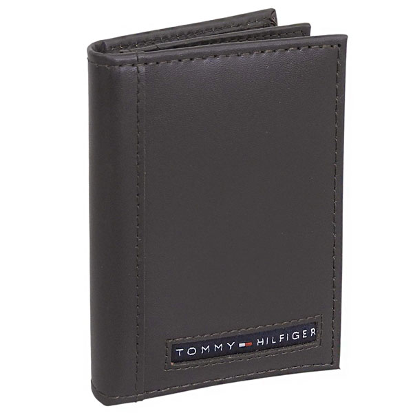トミーヒルフィガー 名刺入れ メンズ カードケース レザー ブラウン YEN CARD CASE 31TL20X026 200 TOMMY HILFIGER