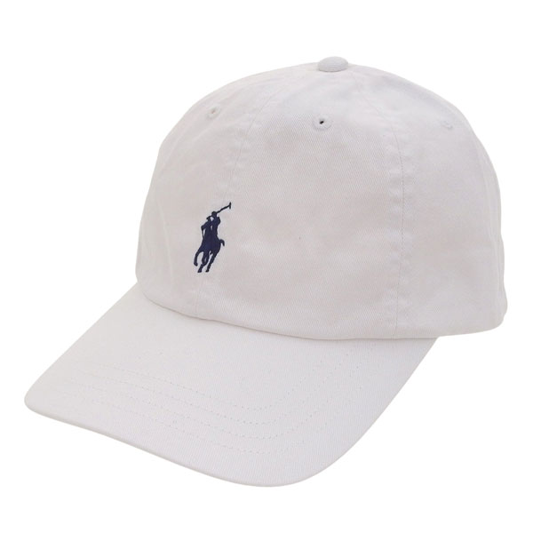 ラルフローレン 帽子 メンズ レディース キャップ 51～58cm コットン ホワイト CORE REPLEN 323552489WH RALPH LAUREN