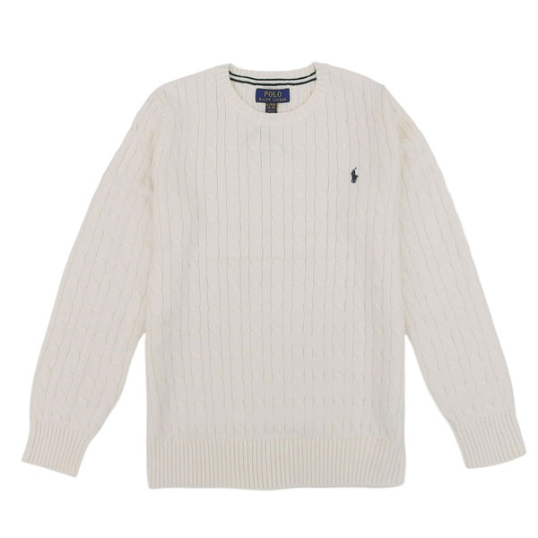 ラルフローレン ニット セーター 長袖 USボーイズ メンズ レディース XL(18-20) ホワイト C CORE 323702674024XLWH RALPH LAUREN