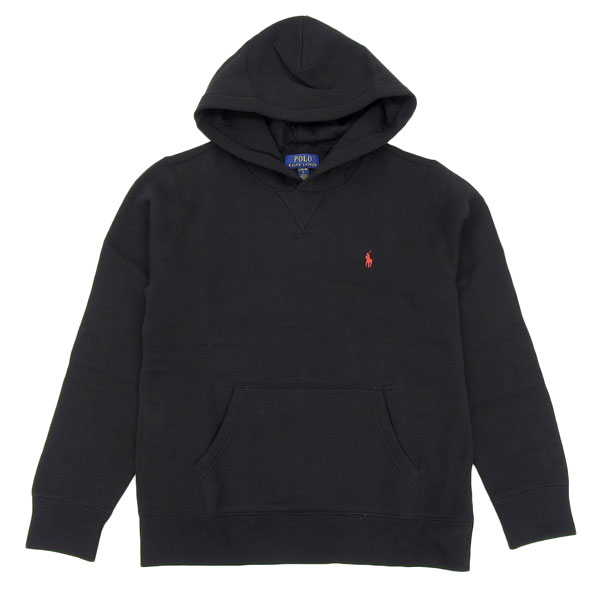 【並行輸入品】ラルフローレン スウェットパーカー USボーイズサイズ L(14 16) メンズ レディース キッズ ブラック 323749954059LBK RALPH LAUREN