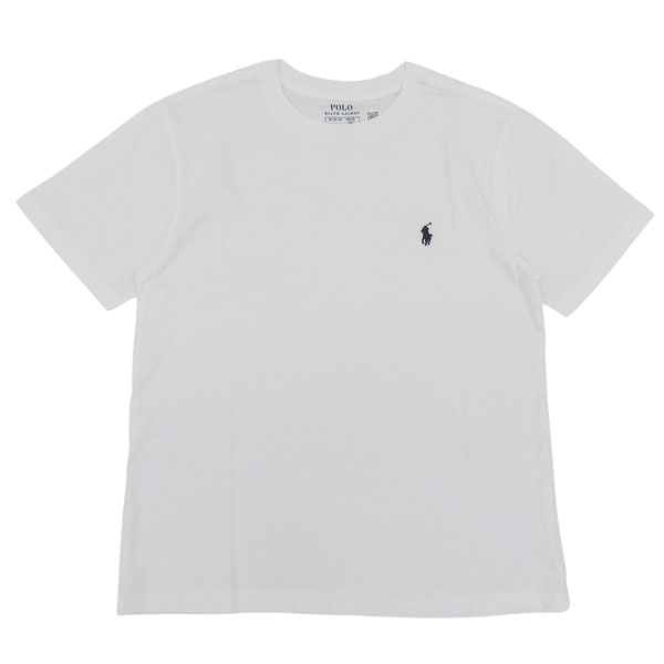 ポロ ラルフローレン Tシャツ 半袖 メンズ レディース USボーイズサイズ M コットン ホワイト CORE REPLEN 323832904035MWT POLO RALPH LAUREN