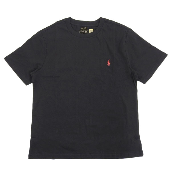 ポロ ラルフローレン Tシャツ 半袖 メンズ レディース USボーイズサイズ XL コットン ブラック CORE REPLEN 323832904036XLBK POLO RALPH LAUREN