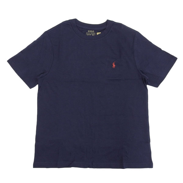 ポロ ラルフローレン Tシャツ 半袖 メンズ レディース USボーイズサイズ XL コットン ネイビー CORE REPLEN 323832904037XLNV POLO RALPH LAUREN