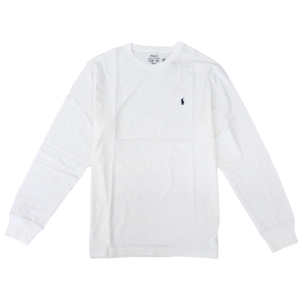 ラルフローレン Tシャツ 長袖 ロングTシャツ ロンT USボーイズサイズ メンズ レディース 大人もOK XL(18-20) コットン ホワイト CORE REPLEN 323843804004XLWT RALPH LAUREN