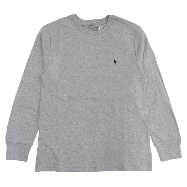 ポロ ラルフローレン Tシャツ 長袖 ロングTシャツ ロンT メンズ レディース USボーイズサイズ コットン グレー CORE REPLEN 323843804005XLGY POLO RALPH LAUREN