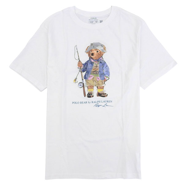 ラルフローレン Tシャツ カットソー 半袖 USボーイズサイズ キッズ レディース 大人もOK XL(18 20) コットン ホワイト 323B18890002WHXL RALPH LAUREN