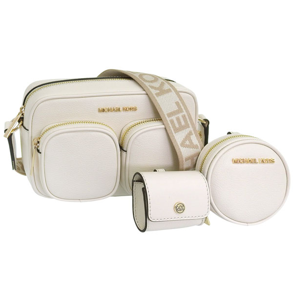 マイケルコース バッグ レディース ショルダーバッグ アウトレット レザー ホワイト JET SET ITEM MD PKT XBDY W ATTCH 35S2GTTC6L-LTCREAM MICHAEL KORS