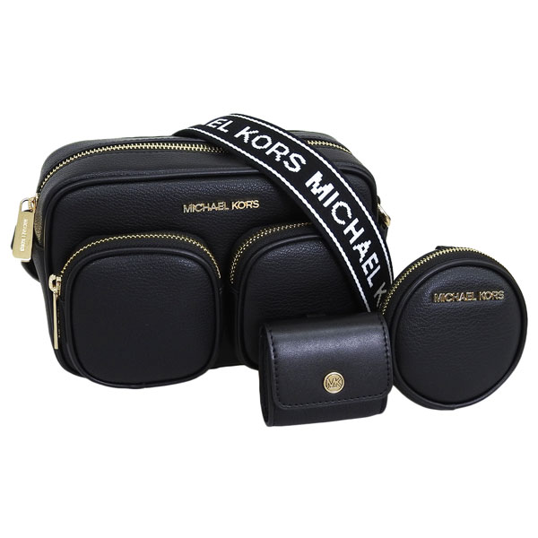 マイケルコース バッグ レディース ショルダーバッグ アウトレット レザー ブラック JET SET ITEM MD PKT XBDY W ATTCH 35S5GTTC2L-BLACK MICHAEL KORS