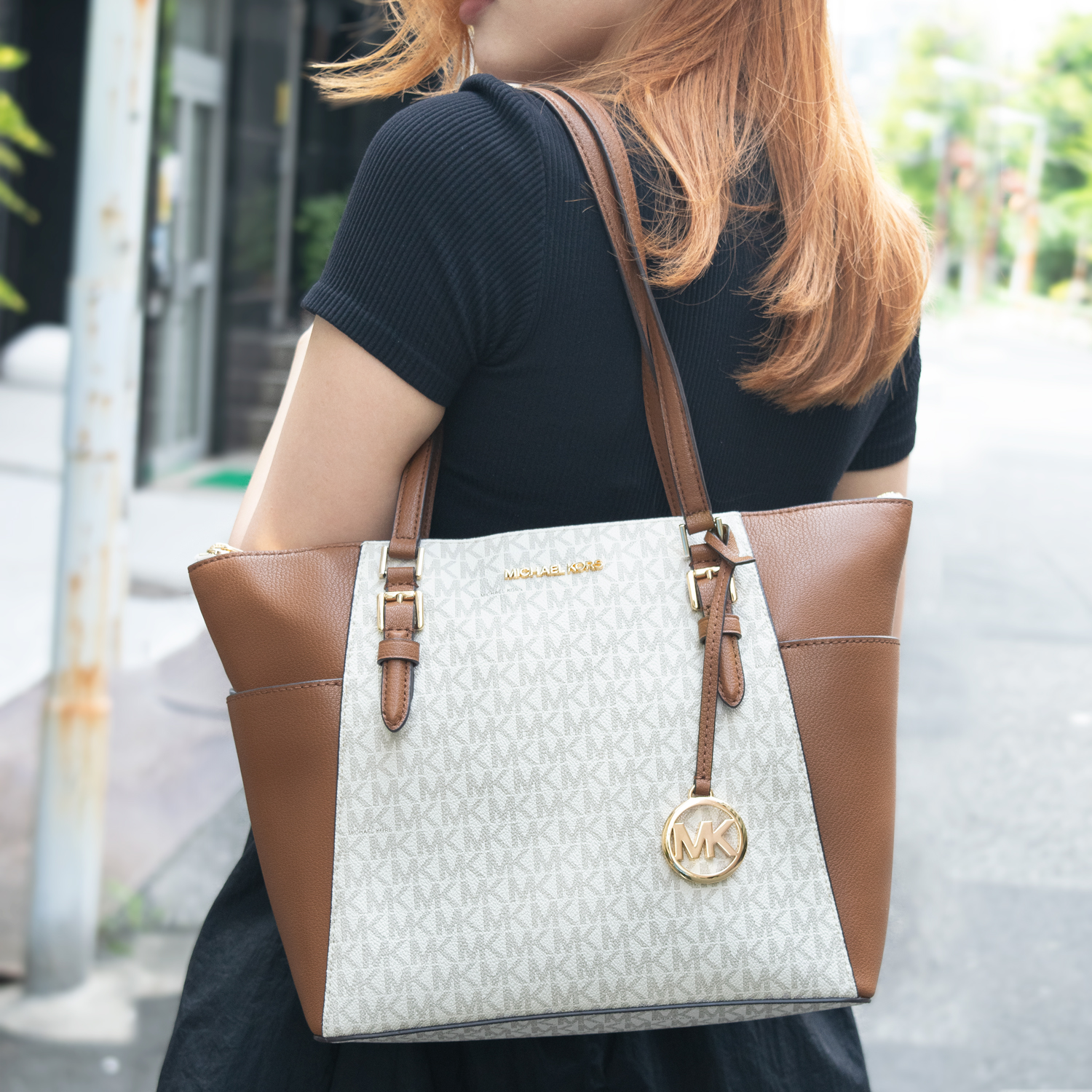 マイケルコース トートバッグ レディース アウトレット シグネチャー MICHAEL KORS 35t0gcft3b