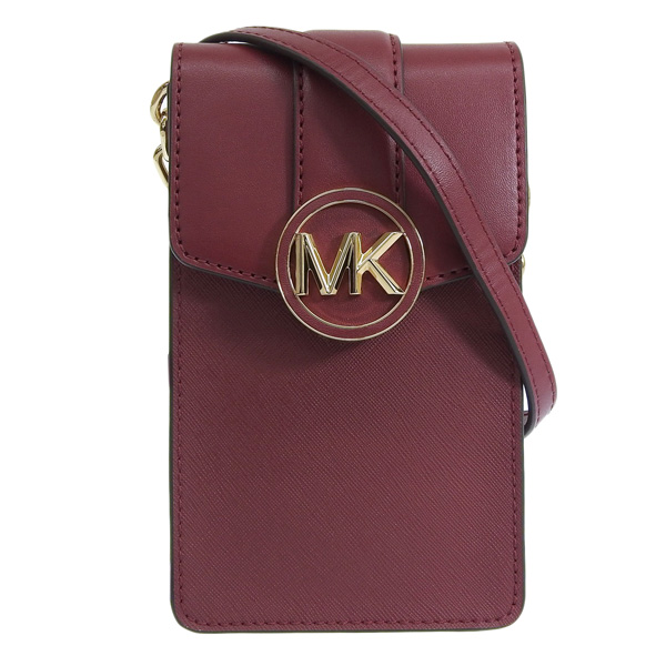 マイケルコース MICHAEL KORS スマホショルダー （レッド）