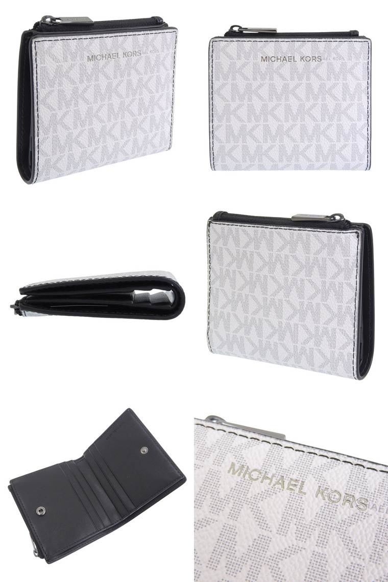 【MICHEAL KORS】マイケルコース ハドソン キャンバスカード財布 マイケルコース MICHAEL KORS 財布 （ホワイト） -waja bazar