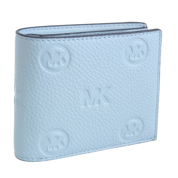 マイケルコース 財布 メンズ 2つ折り 折財布 コンパクト 札入れ 小銭入れなし アウトレット ブルー COOPER BILLFOLD W PASSCASE 36S6LCOF2V PALOCE MICHAEL KORS