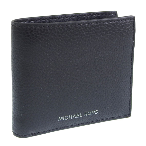マイケルコース 財布 メンズ 2つ折り 折財布 コンパクト アウトレット レザー ブラック COOPER BILLFOLD W COIN PKT 36T4LCOF3L BLACK MICHAEL KORS