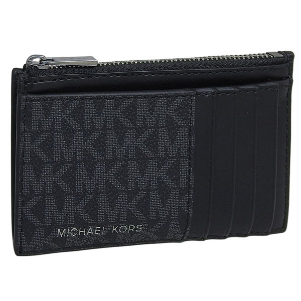 マイケルコース カードケース コインケース 小銭入れ メンズ アウトレット ブラック COOPER SLIM ZIP WALLET 36T4LCOZ7B BLACK MICHAEL KORS