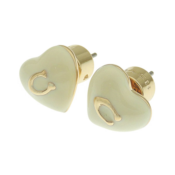 コーチ アクセサリー レディース ピアス ゴールド×ホワイト 37479226GLD100 COACH